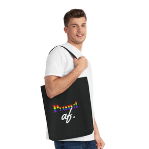 "Proud AF" Woven Tote Bag