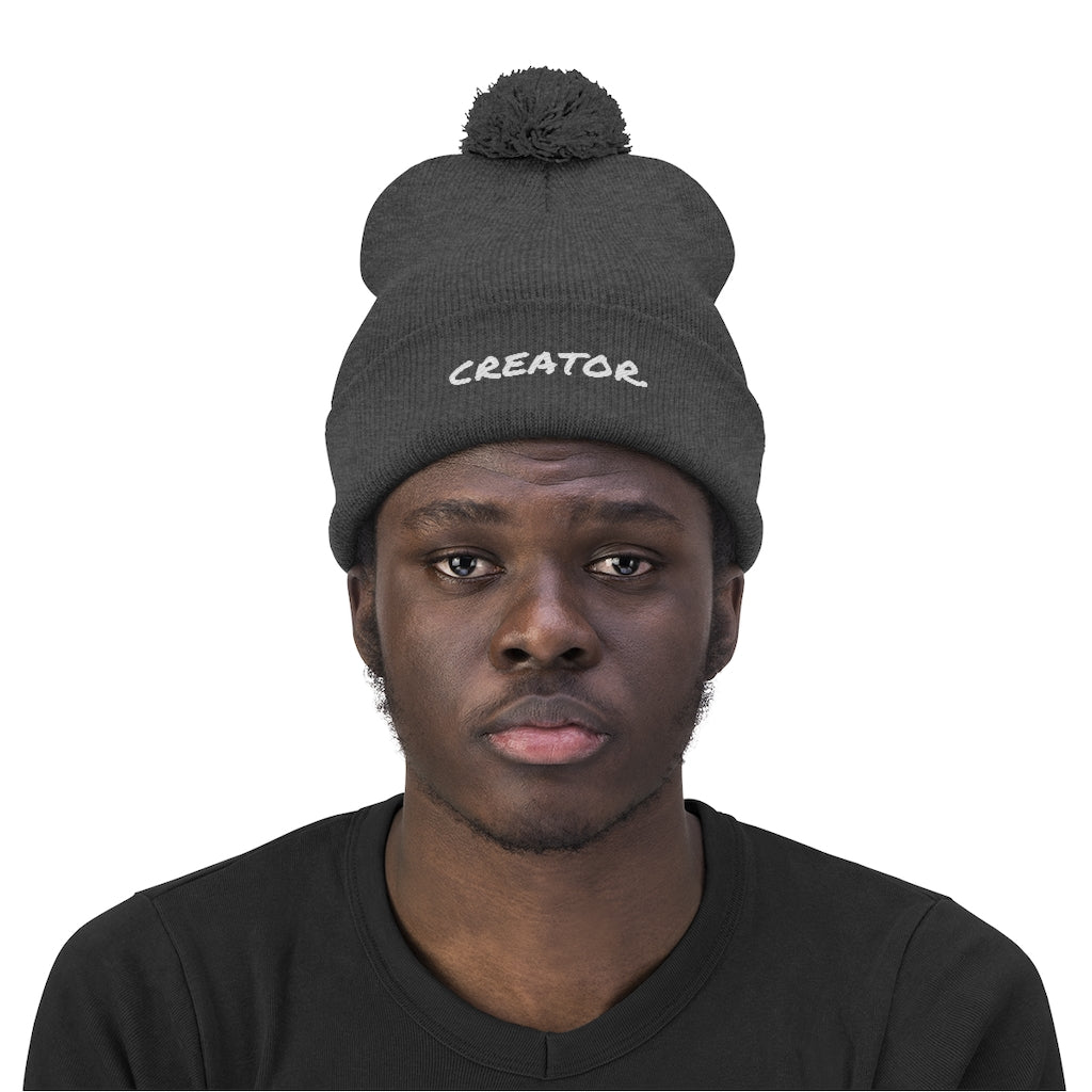 "Creator" Pom Pom Beanie