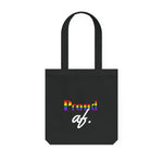 Load image into Gallery viewer, &quot;Proud AF&quot; Woven Tote Bag
