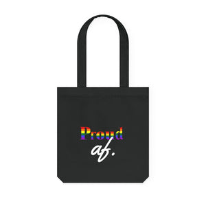 "Proud AF" Woven Tote Bag