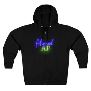 "Aligned AF" Unisex Premium Full Zip Hoodie