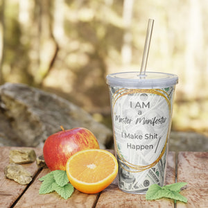 "Master Manifestor" Tumbler with Straw