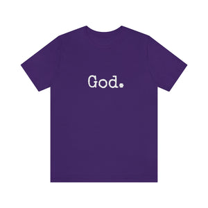 "God." Unisex Short Sleeve Tee