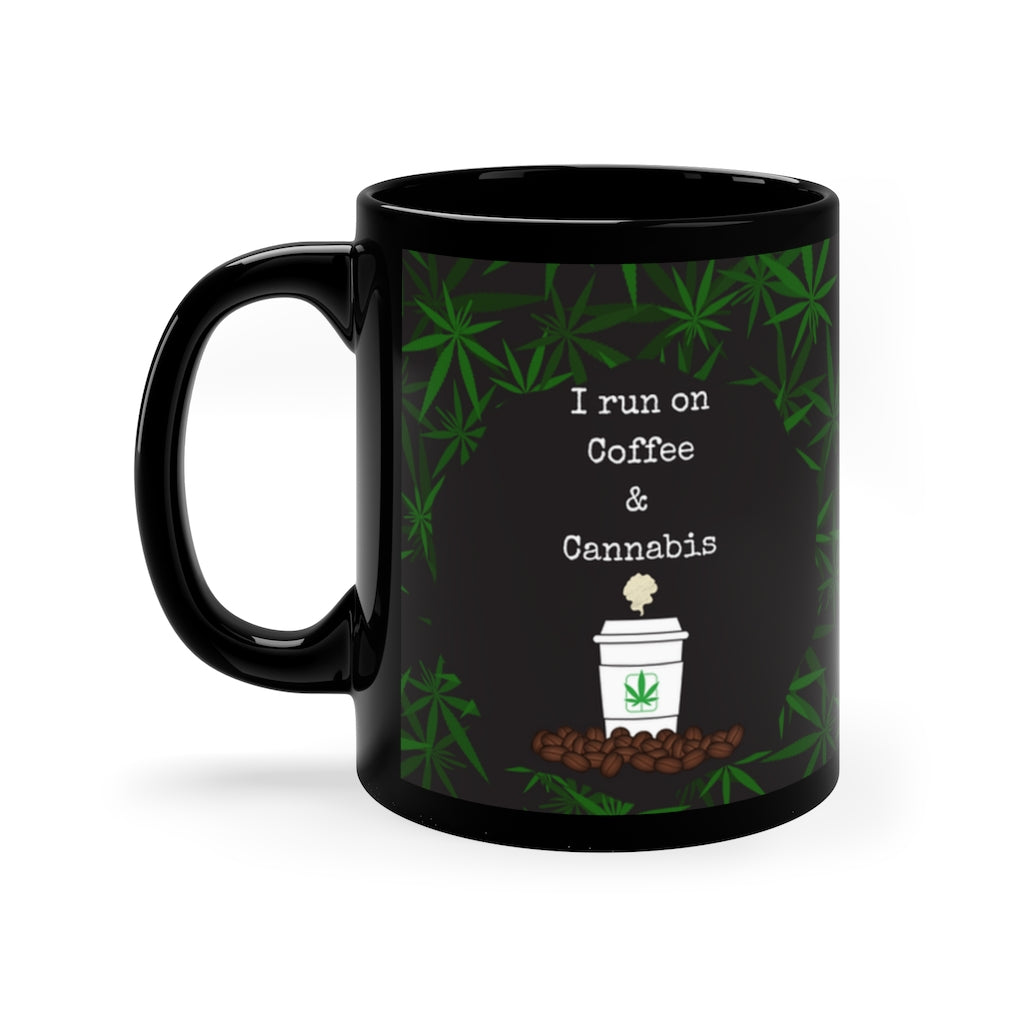 Coffee n Cannabis Black Mug