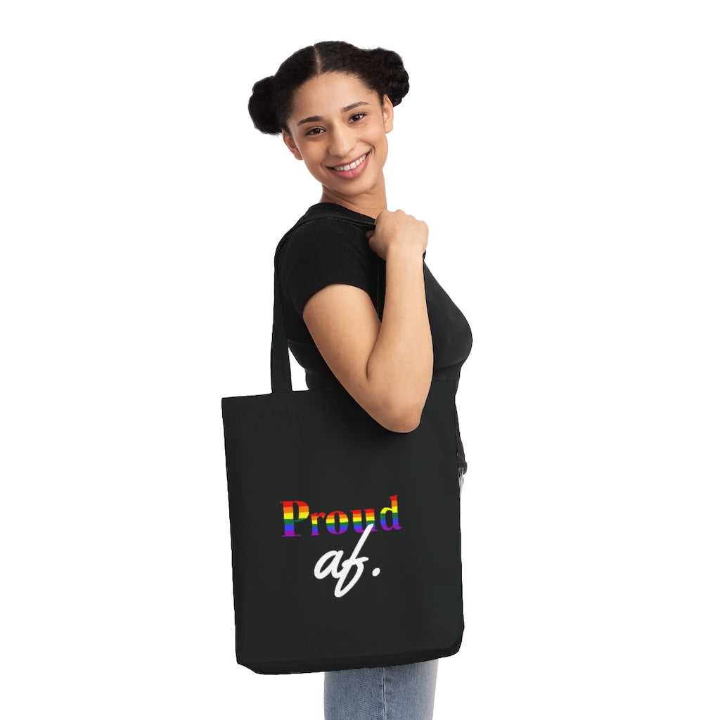 "Proud AF" Woven Tote Bag