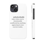 Load image into Gallery viewer, &quot;unfuckwithable&quot; Slim Phone Cases, Case-Mate
