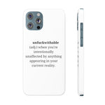 Load image into Gallery viewer, &quot;unfuckwithable&quot; Slim Phone Cases, Case-Mate
