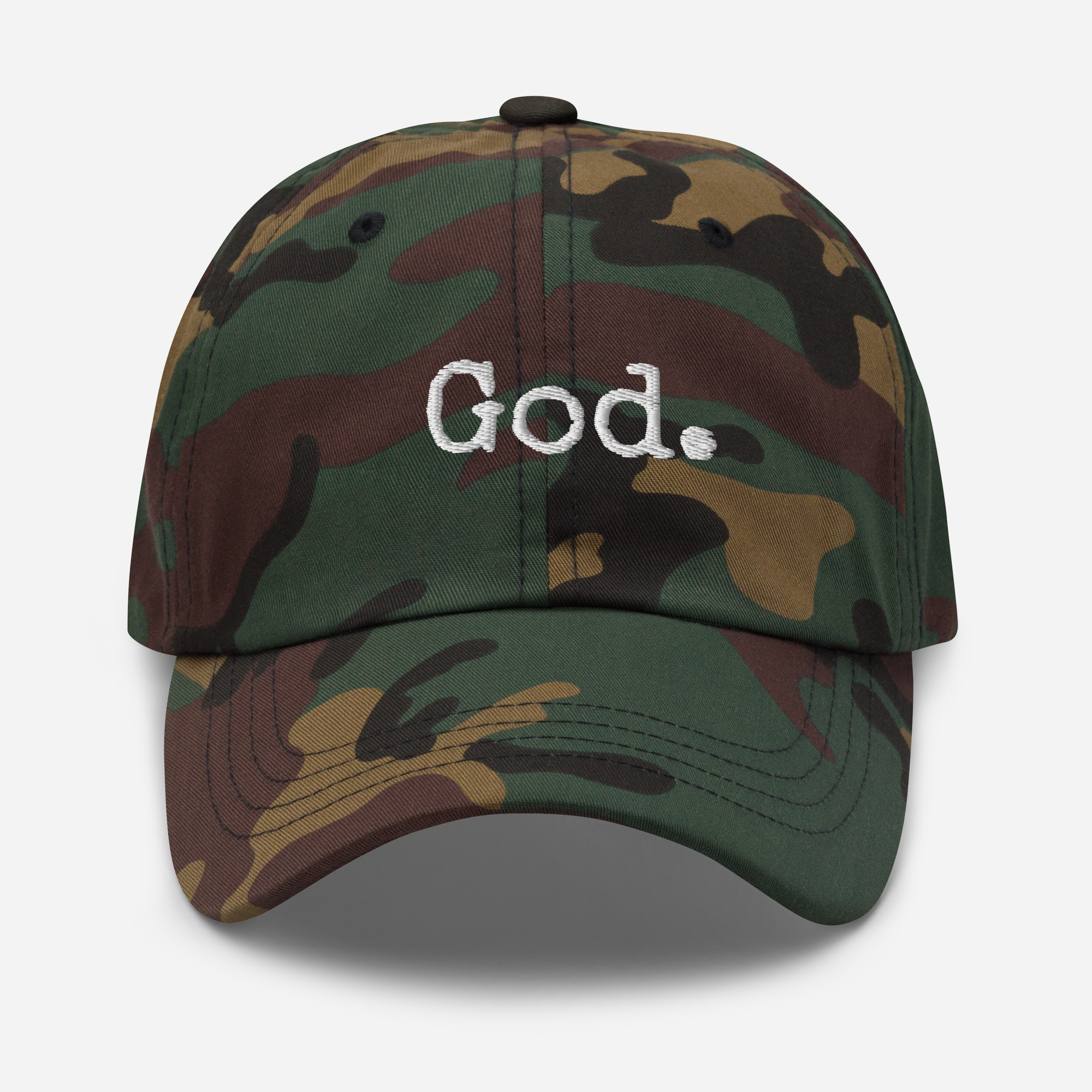 "God." Dad hat