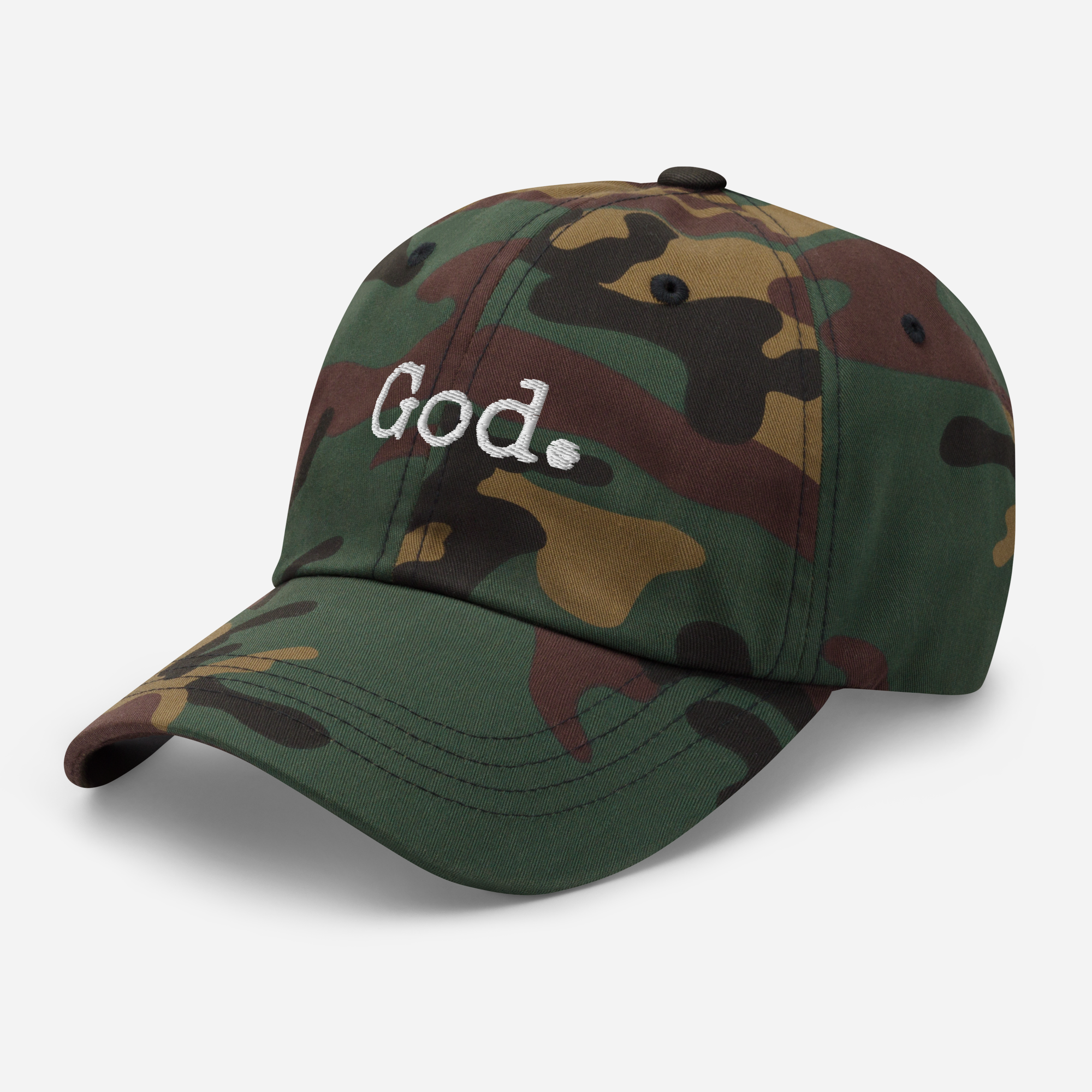 "God." Dad hat