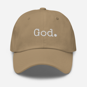 "God." Dad hat