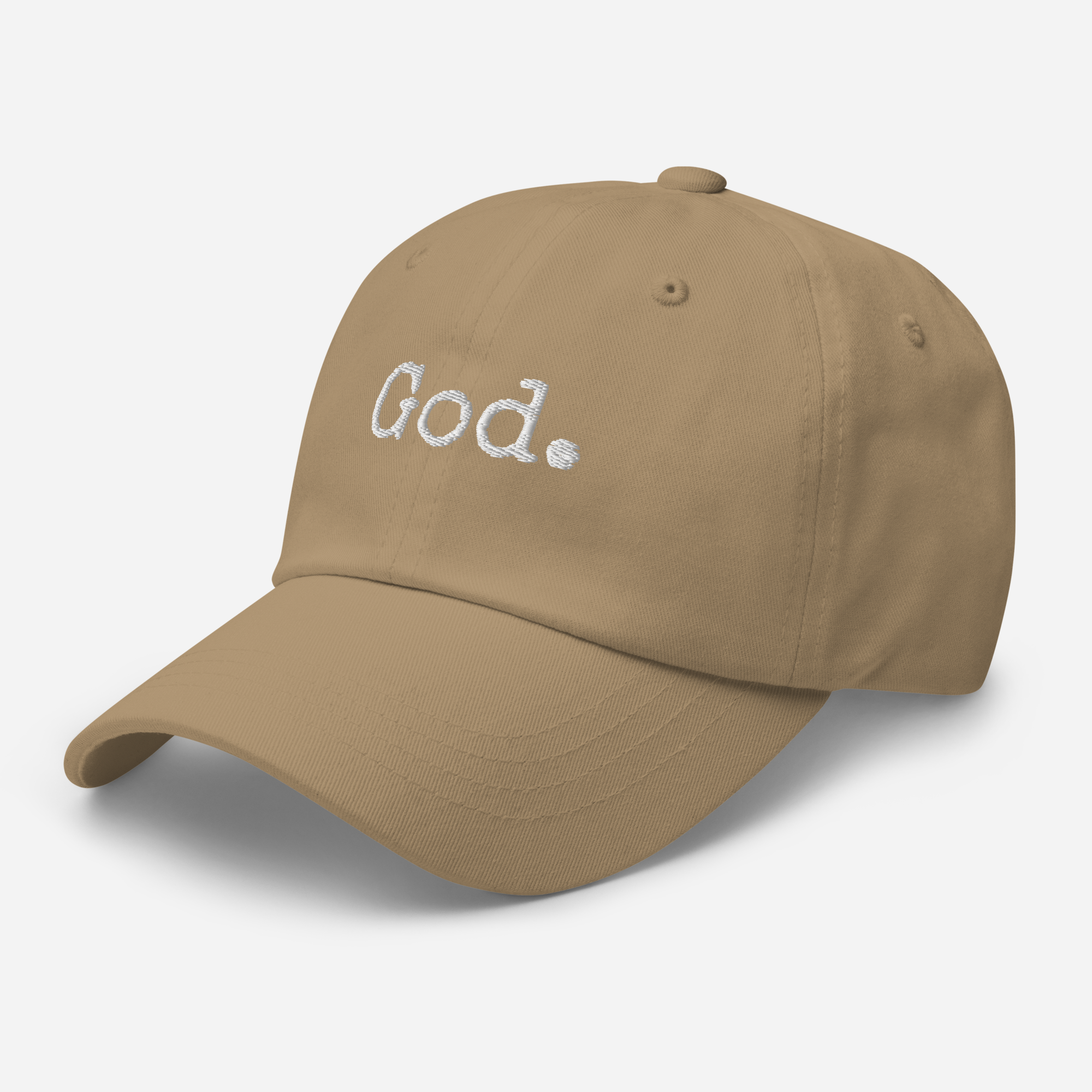 "God." Dad hat