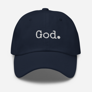 "God." Dad hat