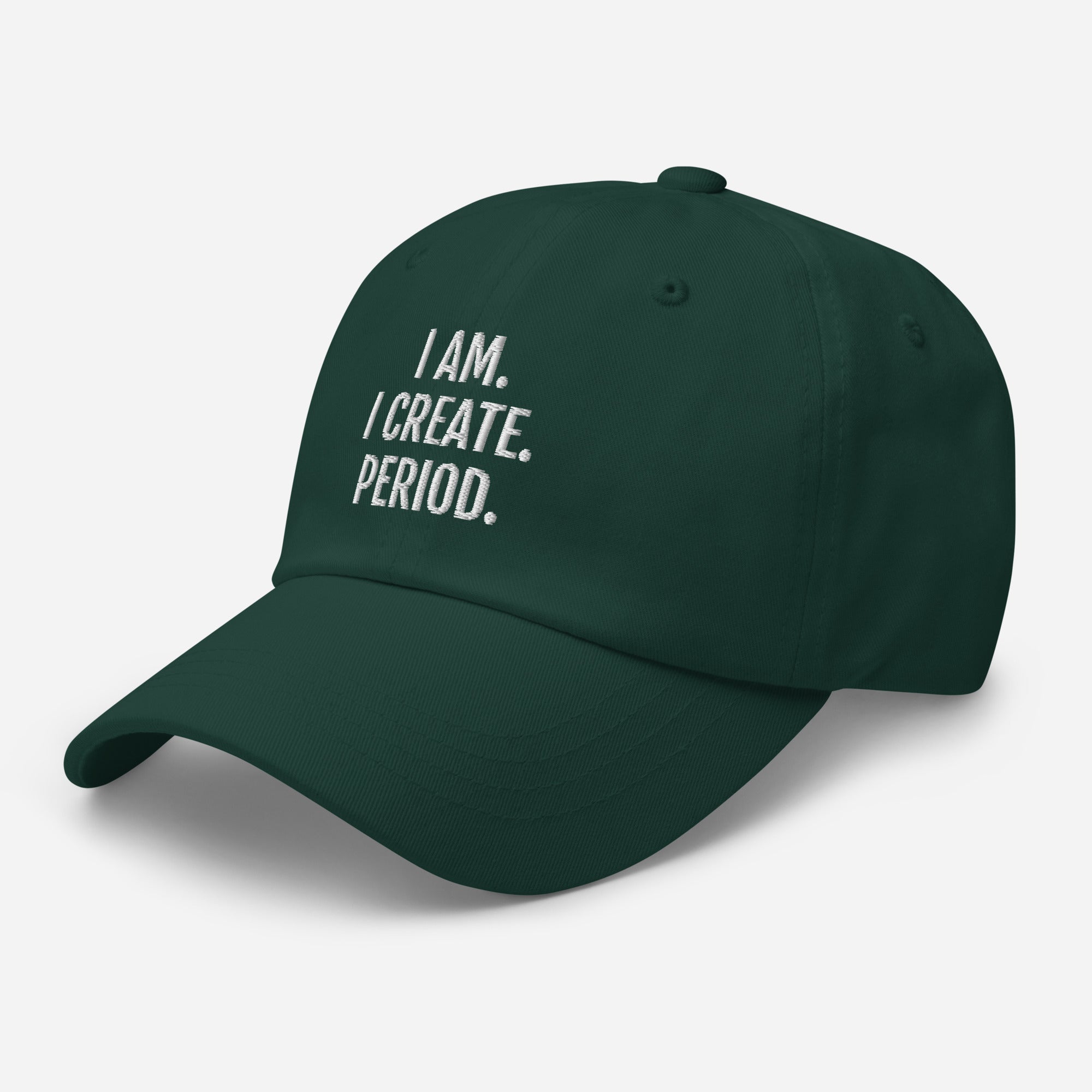 "I Am. I Create." Dad hat