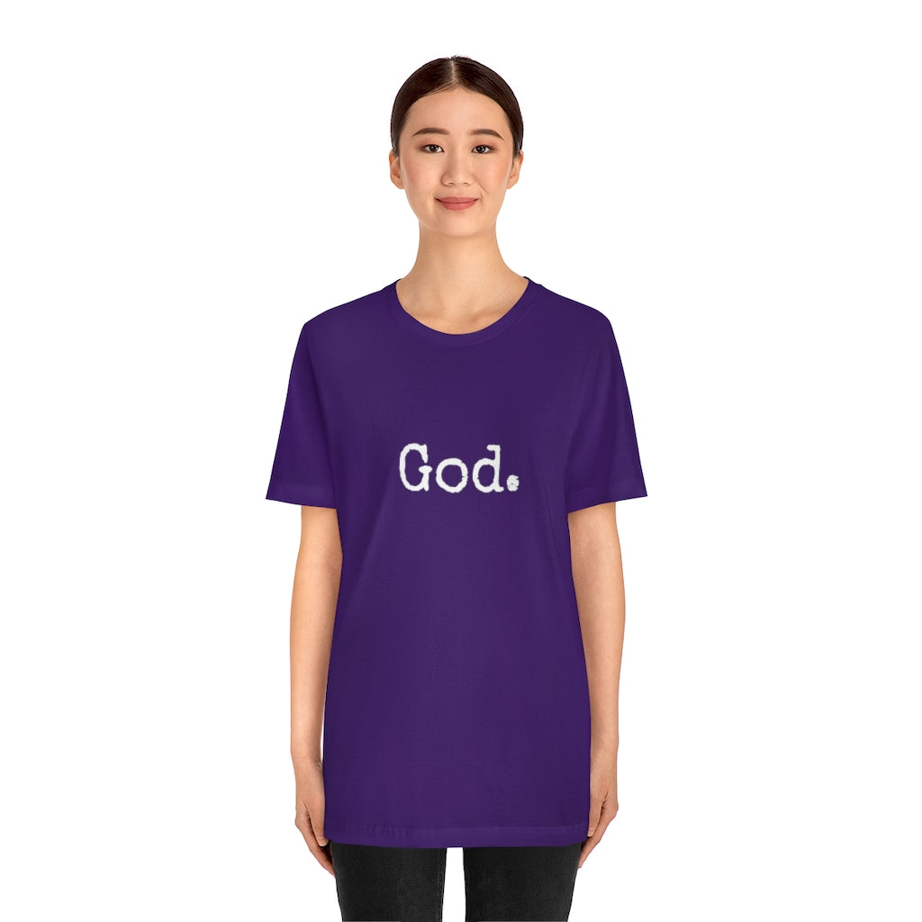 "God." Unisex Short Sleeve Tee