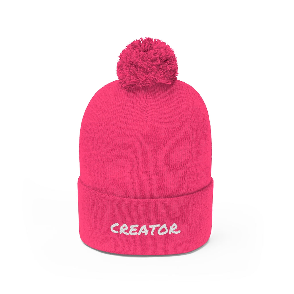 "Creator" Pom Pom Beanie