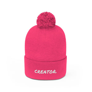 "Creator" Pom Pom Beanie