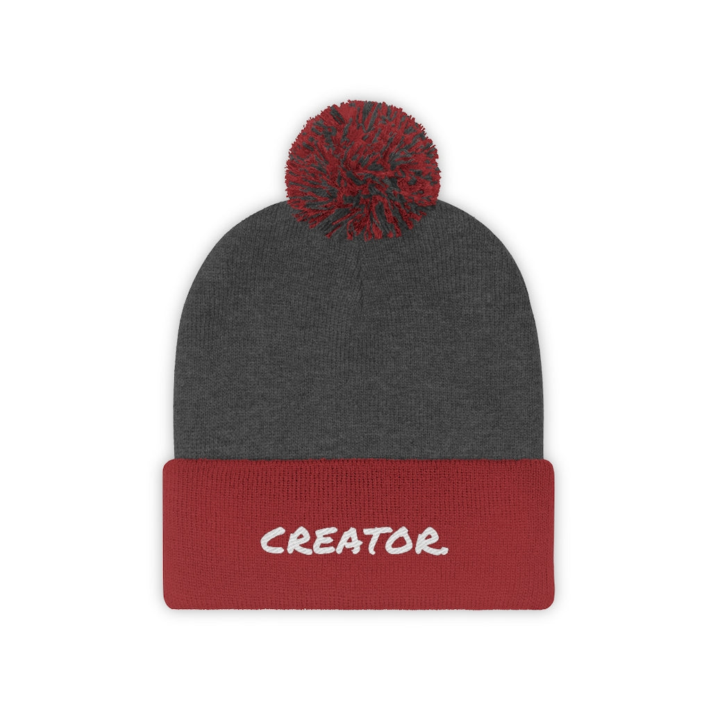 "Creator" Pom Pom Beanie