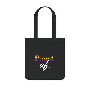 "Proud AF" Woven Tote Bag